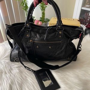 Black Balenciaga City Bag